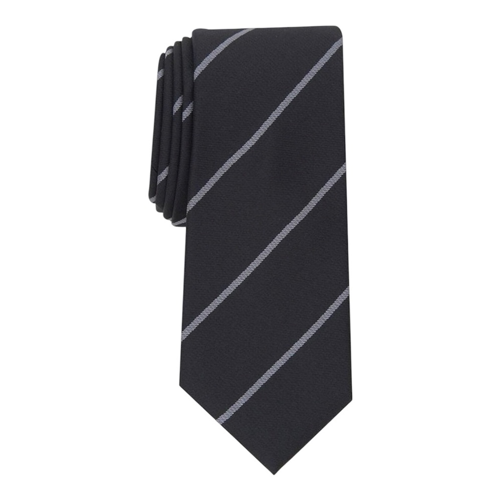 Alfani Men's Hadley Stripe Black Tie